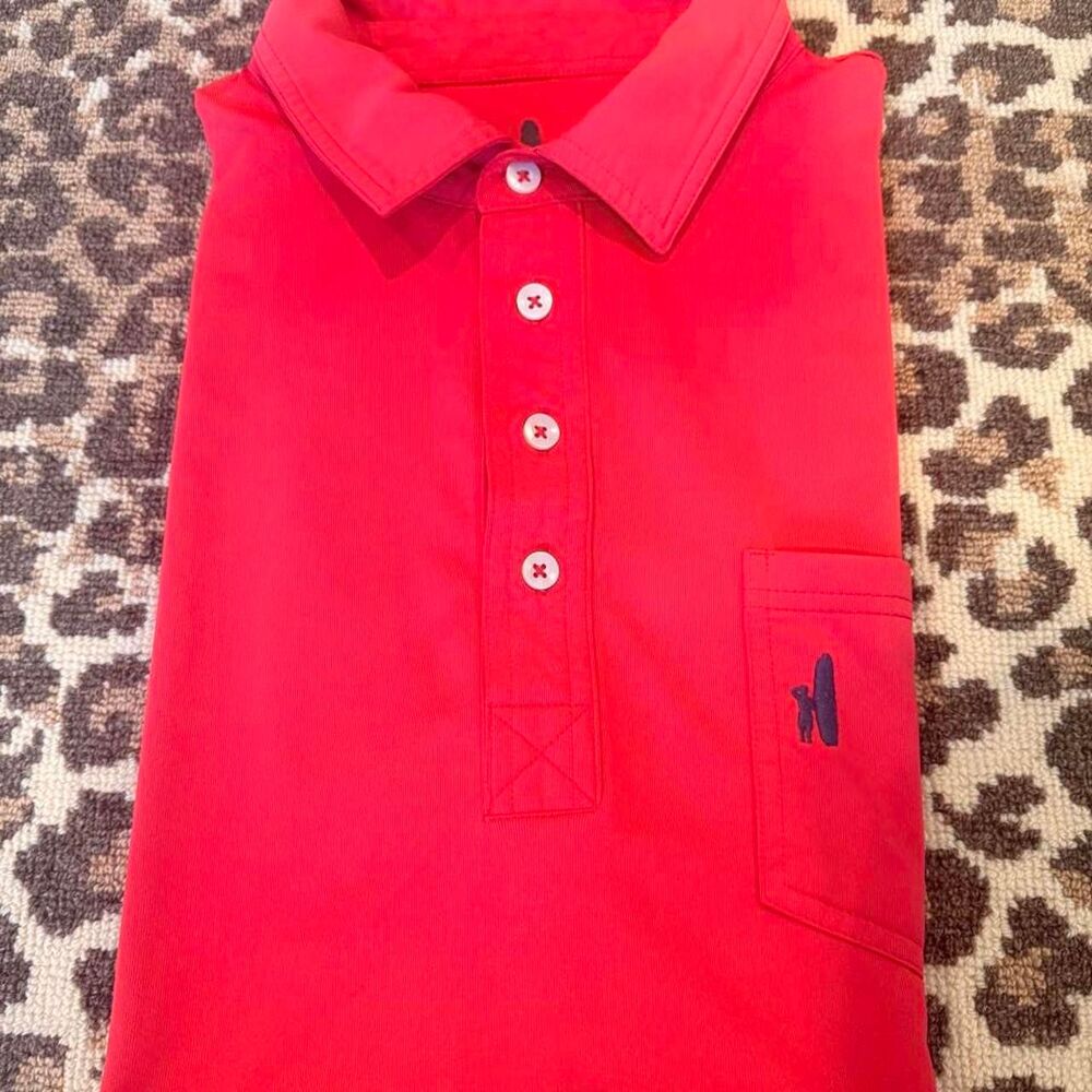 Johnnie-O Prep-Formance Red Golf Polo Men’s Large